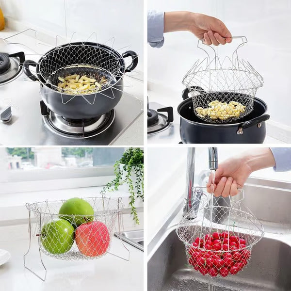 Stainless Steel Deep Frying Basket