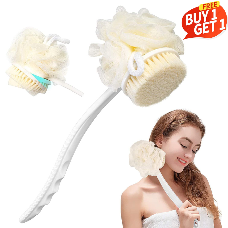 2 IN 1 Body Bath Brush with Soft Loofah (BUY 1 GET 1 FREE)