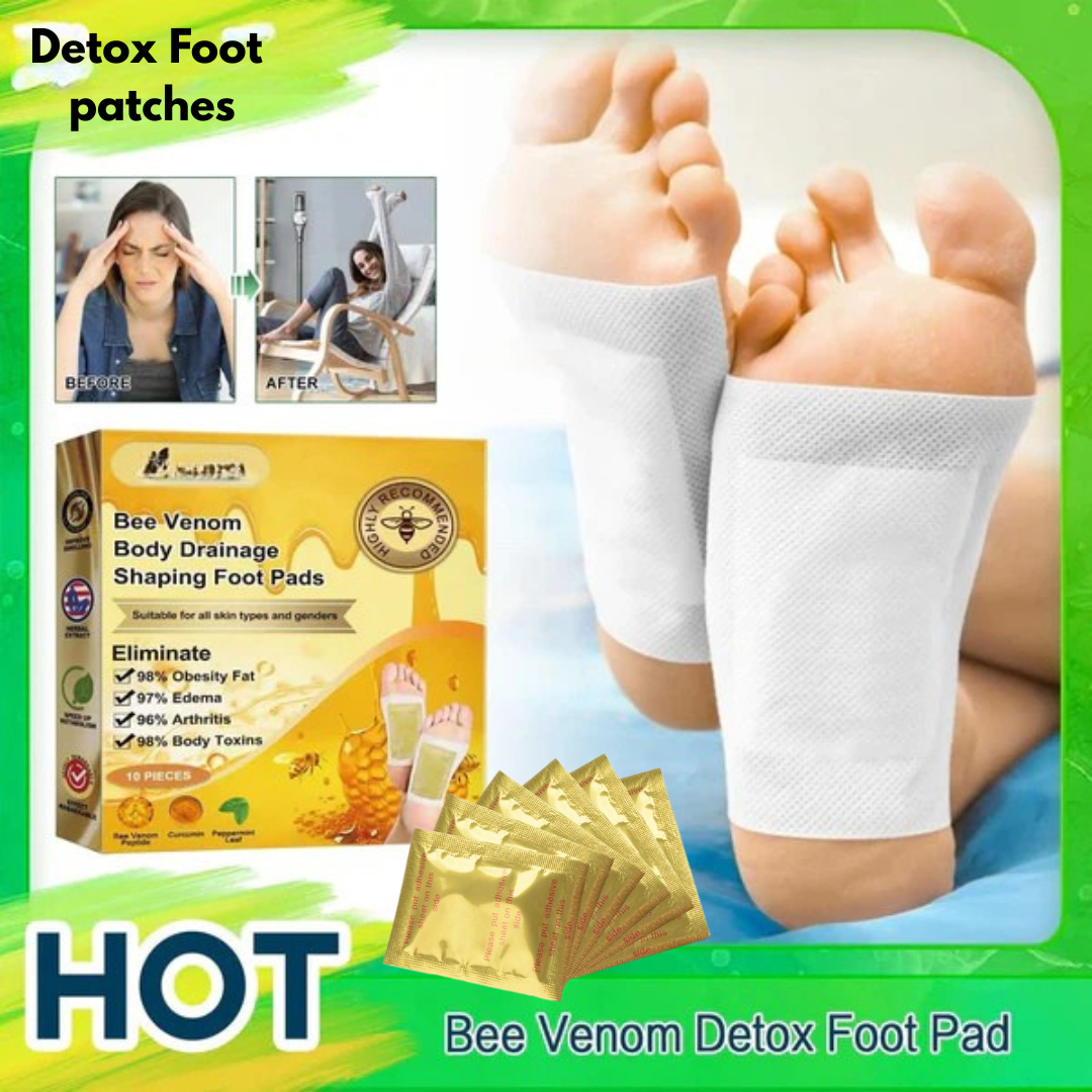 Bee Venom Kinoki Detox Foot Patches 🔥BUY 5 GET 5 FREE🔥