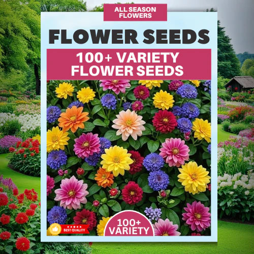 100+ Variety OF Flower Seeds + Free Growth Supplement!